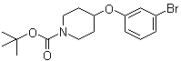 结构式 CAS# 790667-54-8, 4-(3-溴苯氧基)哌啶-1-羧酸叔丁酯
