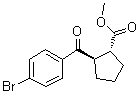 structure of CAS# 791594-14-4, Methyl (1R,2R)-2-(4-bromobenzoyl)cyclopentanecarboxylate