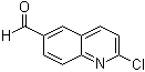 结构式 CAS# 791626-59-0, 2-氯-6-喹啉甲醛
