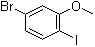 structure of CAS# 791642-68-7, 5-Bromo-2-iodoanisole;4-Bromo-1-iodo-2-methoxybenzene