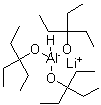 三[(3-乙基-3-戊基)氧基]氢化铝酸锂分子结构 (CAS 79172-99-9)
