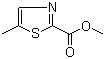 5-甲基噻唑-2-羧酸甲酯分子结构 (CAS 79247-98-6)