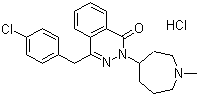 Azelastine hydrochloride  molecular structure (CAS 79307-93-0)
