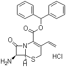 7-Amino-3-vinyl-3-cephem-4-carboxylic acid diphenylmethyl ester  monohydrochloride molecular structure (CAS 79349-67-0)