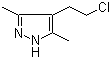 4-(2-氯乙基)-3,5-二甲基-1H-吡唑分子结构 (CAS 79379-05-8)