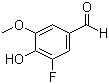 3-Fluoro-4-hydroxy-5-methoxybenzaldehyde molecular structure (CAS 79418-78-3)