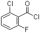 2-氯-6-氟苯甲酰氯分子结构 (CAS 79455-63-3)