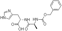 N-[N-[苄氧羰基]-L-丙氨酰]-L-组氨酸分子结构 (CAS 79458-92-7)