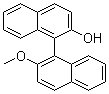 (R)-2-羟基-2'-甲氧基-1,1'-联萘分子结构 (CAS 79547-82-3)