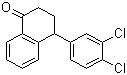 4-(3,4-二氯苯基)-1-四氢萘酮分子结构 (CAS 79560-19-3)