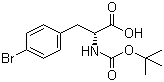 Boc-D-4-溴苯丙氨酸分子结构 (CAS 79561-82-3)
