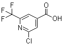 2-氯-6-(三氟甲基)-4-吡啶羧酸分子结构 (CAS 796090-23-8)