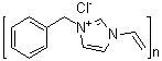 1-Ethenyl-3-(phenylmethyl)-1H-imidazolium chloride homopolymer molecular structure (CAS 79637-05-1)