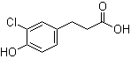 3-氯-4-羟基苯丙酸分子结构 (CAS 79669-18-4)