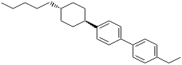 trans-4-Ethyl-4'-(4-pentylcyclohexyl)-1,1'-biphenyl molecular structure (CAS 79709-85-6)