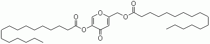 structure of CAS# 79725-98-7, Kojic acid dipalmitate;2-Palmitoyloxymethyl-5-palmitoyloxy-pyrone; 2-Palmitoyloxymethyl-5-palmitoyloxy-gamma-pyrone