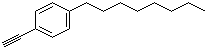 结构式 CAS# 79887-13-1, 4-辛基苯乙炔; 4-乙炔基-4-辛基苯