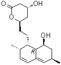 structure of CAS# 79952-42-4, Lovastatin diol lactone;(4R,6R)-6-[2-[(1S,2S,6R,8S,8aR)-1,2,6,7,8,8a-Hexahydro-8-hydroxy-2,6-dimethyl-1-naphthalenyl]ethyl]tetrahydro-4-hydroxy-2H-pyran-2-one; Antibiotic MB 530A; Monacolin J