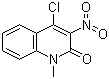 4-Chloro-1-methyl-3-nitro-1H-quinolin-2-one molecular structure (CAS 79966-13-5)