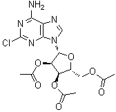 2',3',5'-Tri-O-Acetyl-2-chloroadenosine molecular structure (CAS 79999-39-6)