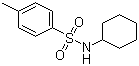 structure of CAS# 80-30-8, N-Cyclohexyl-4-methylbenzenesulfonamide;N-Cyclohexyltoluene-4-sulphonamide