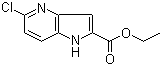 Ethyl 5-chloro-1H-pyrrolo[3,2-b]pyridine-2-carboxylate molecular structure (CAS 800401-62-1)