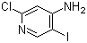 structure of CAS# 800402-12-4, 2-Chloro-5-iodo-4-pyridinamine