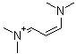 (Z)-N-[3-(Dimethylamino)-2-propenylidene]-N-methylmethanaminium molecular structure (CAS 80077-94-7)