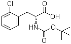 Boc-2-chloro-D-phenylalanine molecular structure (CAS 80102-23-4)