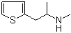 N,alpha-二甲基-2-噻吩乙胺分子结构 (CAS 801156-47-8)