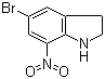 structure of CAS# 80166-90-1, 5-Bromo-7-nitroindoline;5-Bromo-7-nitro-2,3-dihydro-1H-indole