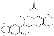 6-丙酮基二氢光花椒碱分子结构 (CAS 80330-39-8)