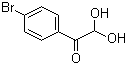 structure of CAS# 80352-42-7, 4-Bromophenylglyoxal hydrate;1-(4-Bromophenyl)-2,2-dihydroxyethanone