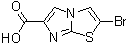 2-Bromoimidazo[2,1-b]thiazole-6-carboxylic acid molecular structure (CAS 80354-00-3)