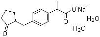 Loxoprofen sodium molecular structure (CAS 80382-23-6)