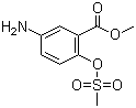 Methyl 5-amino-2-methansulfonyloxybenzoate molecular structure (CAS 80430-22-4)