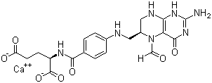 左亚叶酸钙分子结构 (CAS 80433-71-2)