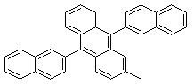 2-Methyl-9,10-bis(naphthalen-2-yl)anthracene molecular structure (CAS 804560-00-7)
