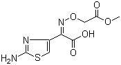 (Z)-2-(2-氨基噻唑-4-基)-2-甲氧羰基甲氧亚氨基乙酸分子结构 (CAS 80544-17-8)
