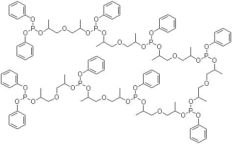 Poly(dipropyleneglycol)phenyl phosphite molecular structure (CAS 80584-86-7)