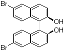 structure of CAS# 80655-81-8, (S)-(-)-6,6'-Dibromo-1,1'-bi-2-naphthol