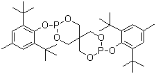 structure of CAS# 80693-00-1, Bis(2,6-di-ter-butyl-4-methylphenyl)pentaerythritol-diphosphite;3,9-Bis[2,6-bis(1,1-dimethylethyl)-4-methylphenoxy]-2,4,8,10-tetraoxa-3,9-diphosphaspiro[5.5]undecane; ADK Stab PEP 36