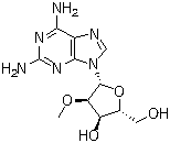 2-氨基-2'-O-甲基腺苷分子结构 (CAS 80791-87-3)