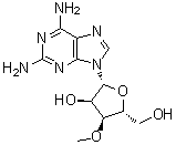 2-Amino-3'-O-methyladenosine molecular structure (CAS 80791-88-4)
