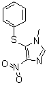 1-甲基-4-硝基-5-(苯硫基)-1H-咪唑分子结构 (CAS 80812-44-8)