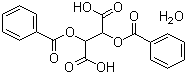 (+)-Dibenzoyl-D-tartaric acid monohydrate molecular structure (CAS 80822-15-7)