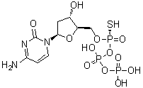 2'-Deoxycytidine 5'→P''-ester with thiotriphosphoric acid molecular structure (CAS 80951-75-3)
