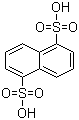 structure of CAS# 81-04-9, 1,5-Naphthalenedisulfonic acid;Naphthalene-1,5-disulphonic acid