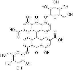 结构式 CAS# 81-27-6, 番泻苷 A