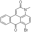 6-溴-3-甲基-3H-二苯并[f,ij]异喹啉-2,7-二酮分子结构 (CAS 81-85-6)